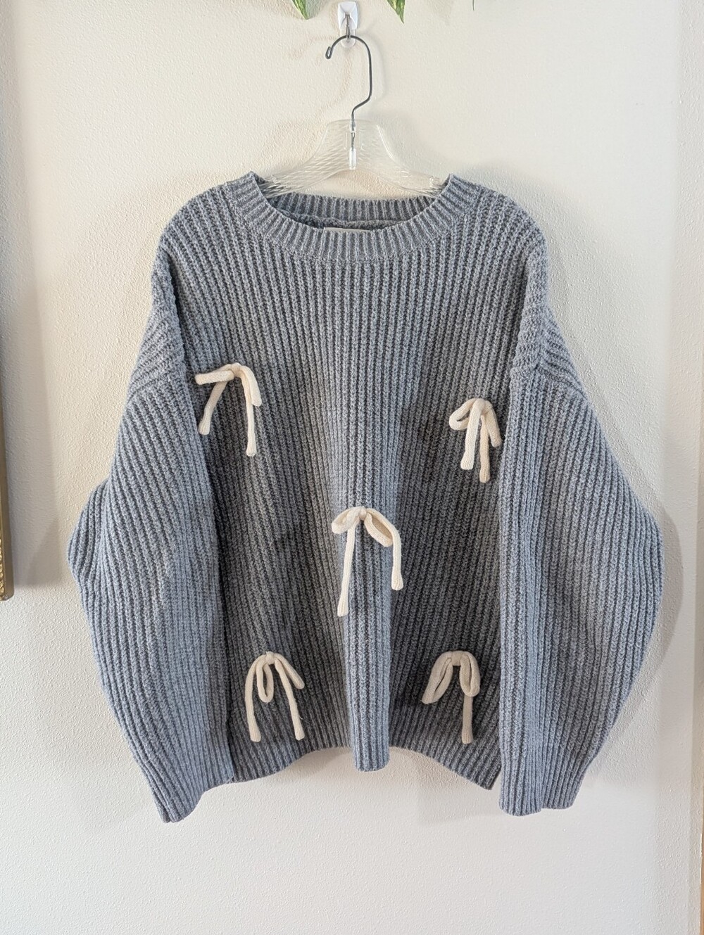 Maternity Sweater With 3-D Bows